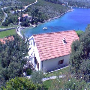 View to the cove over the house