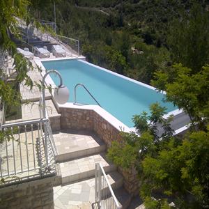 The pool from the top