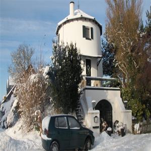 Mill in the winter season