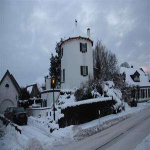 Mill in the winter season