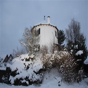 Mill in the winter season