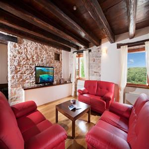 Villa Poropati, Groznjan, Istria - Living area