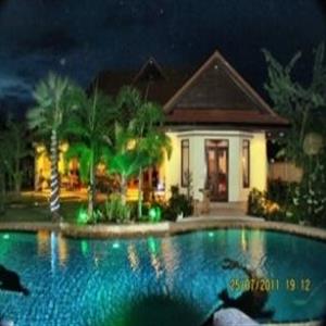 Night view of pool