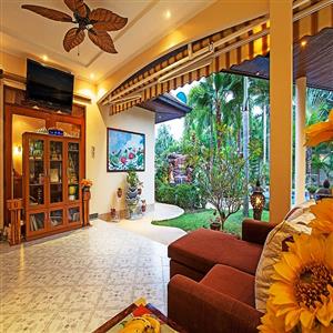 Outside Payio area with View of the Swimming Pool