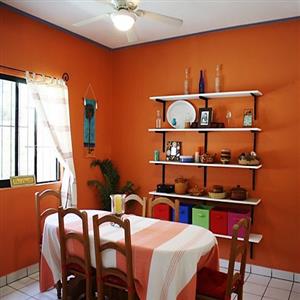 Second floor dining room.