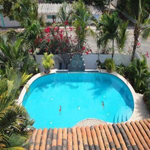 Pool view from second floor windows.