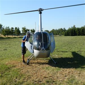 Helicopterflight from Campsite