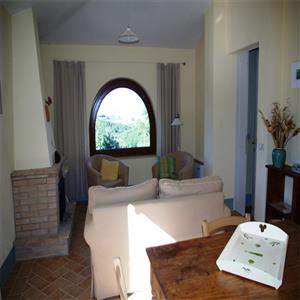 living room with view