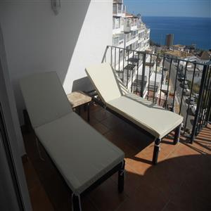 2nd Balcony with sun loungers
