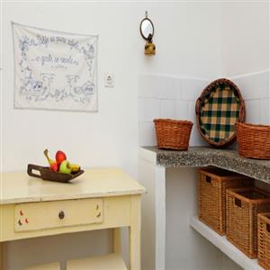 Detail in the indoor kitchen.