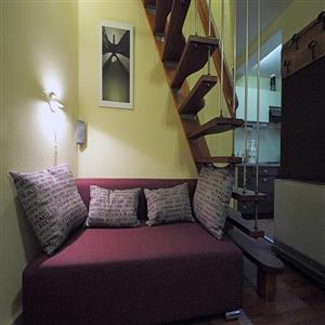 Three-Bedroom Apartment: Living/dinning room Sofa