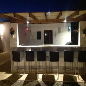 Poolbar at night