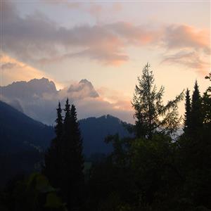 sunset in the evening