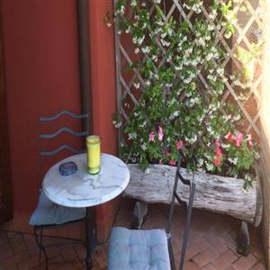 The suite patio for relaxing moments
