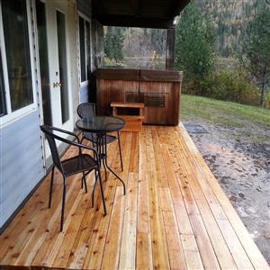 Lower Deck and Hot Tub