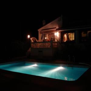 pool at night
