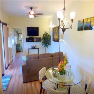 Dimmer controlled chandelier & wall sconce lights.