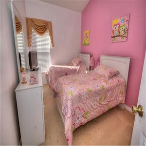Girlie twin bedroom