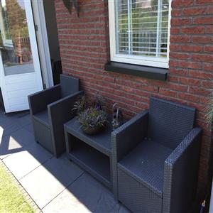 Outside lounge area
