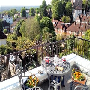 Tea on the Roof terrace
