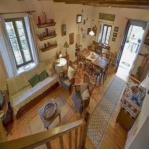 dining table and sitting room