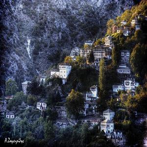 Makrinitsa from the opposite mountain side