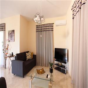 Living room with tv.