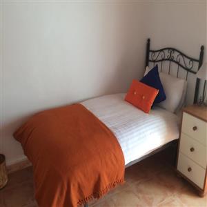 Twin bed in valley room