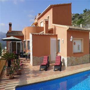 The private pool (8 x 4.5m) by the house.
