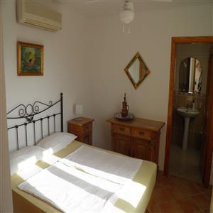 Bedroom in the self-contained apartment.