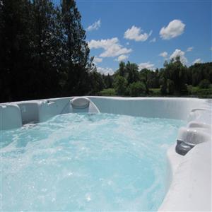 Personal Hot tubs on every patio